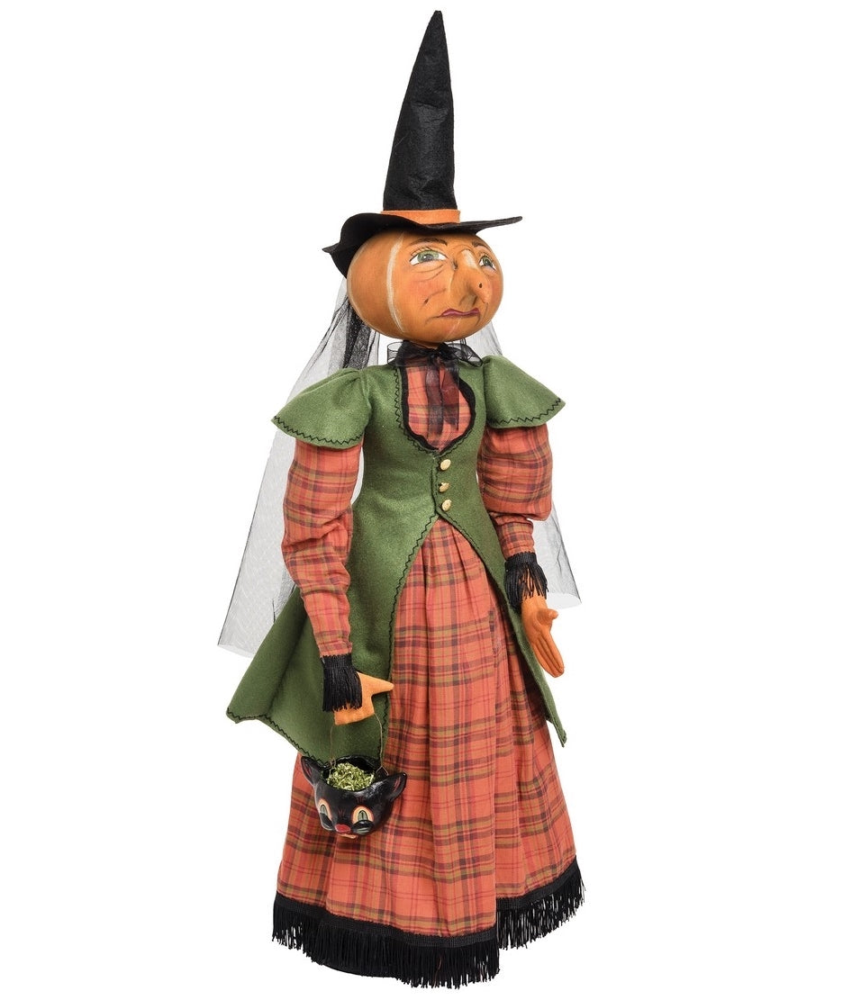 Ophelia Pumpkin Witch on Stand