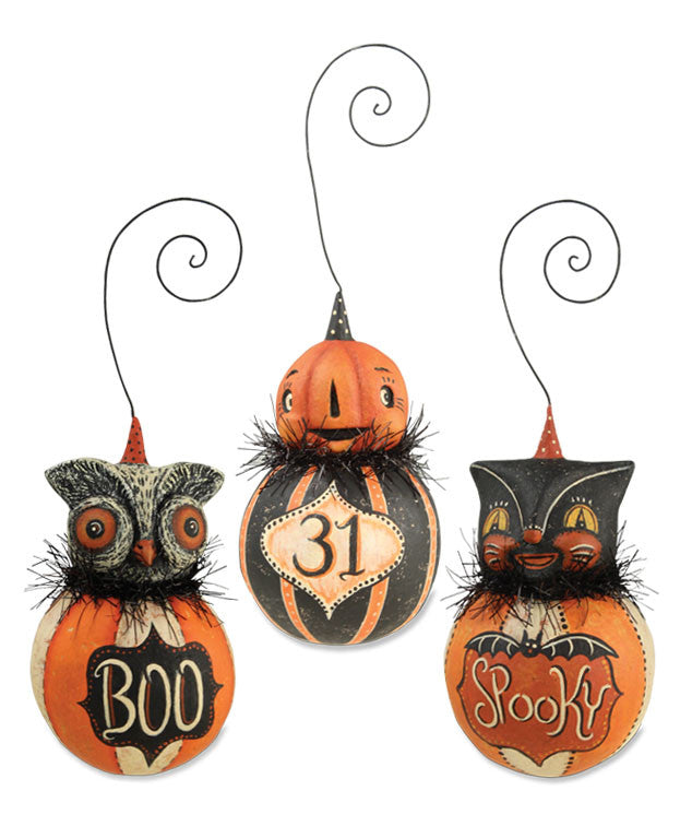 Happy Halloween Ball Ornaments