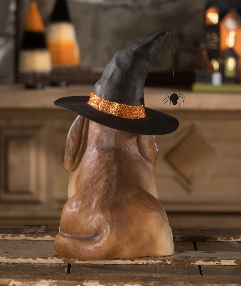 "Trick or Treat Dog, Paper Mache"