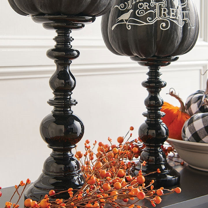 Black Candle Holders
