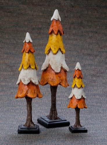 Candy Corn Halloween Trees