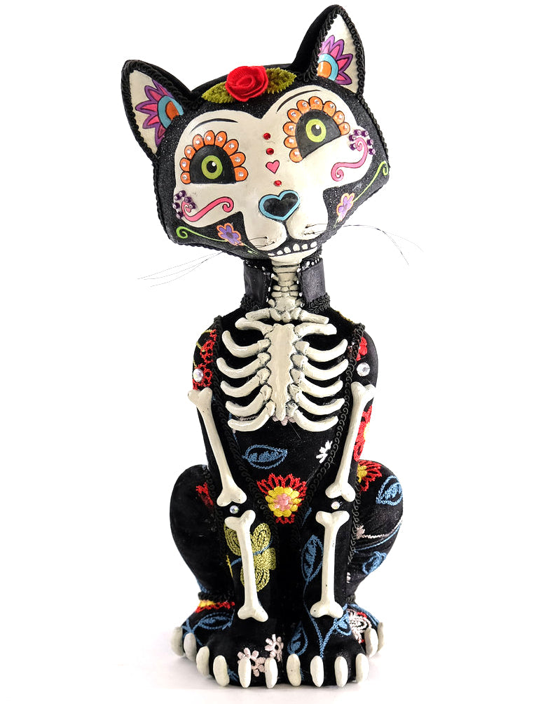 Katherine's Collection Day of the Dead Cat Figurine