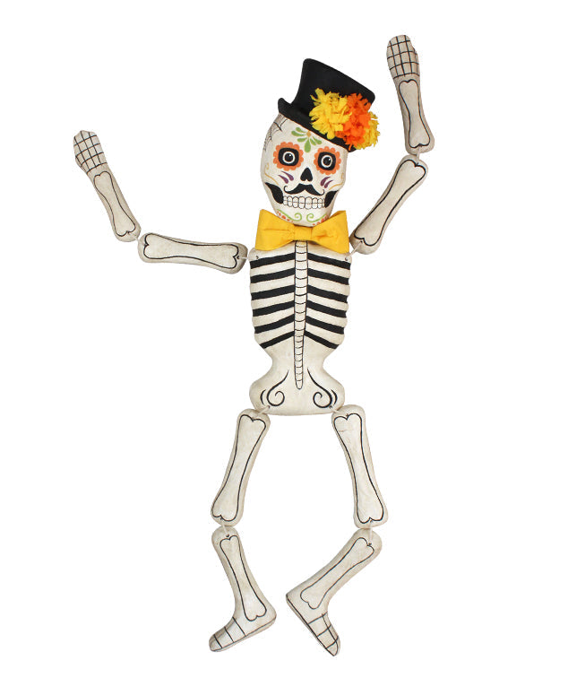 "Day of the Dead Skeleton, Large Paper Mache"