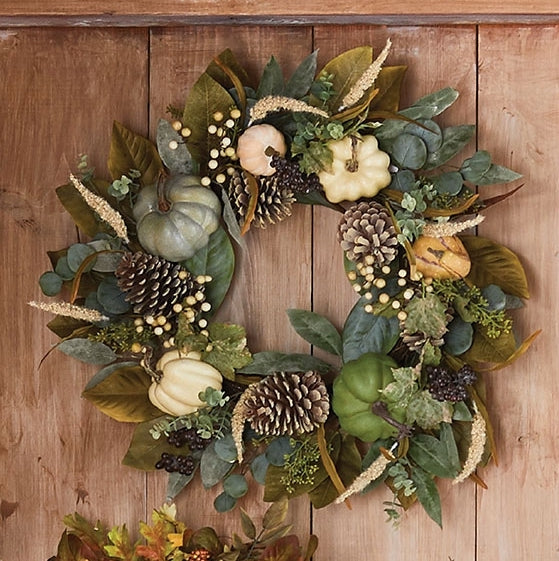 Farmhouse Pumpkin Wreath