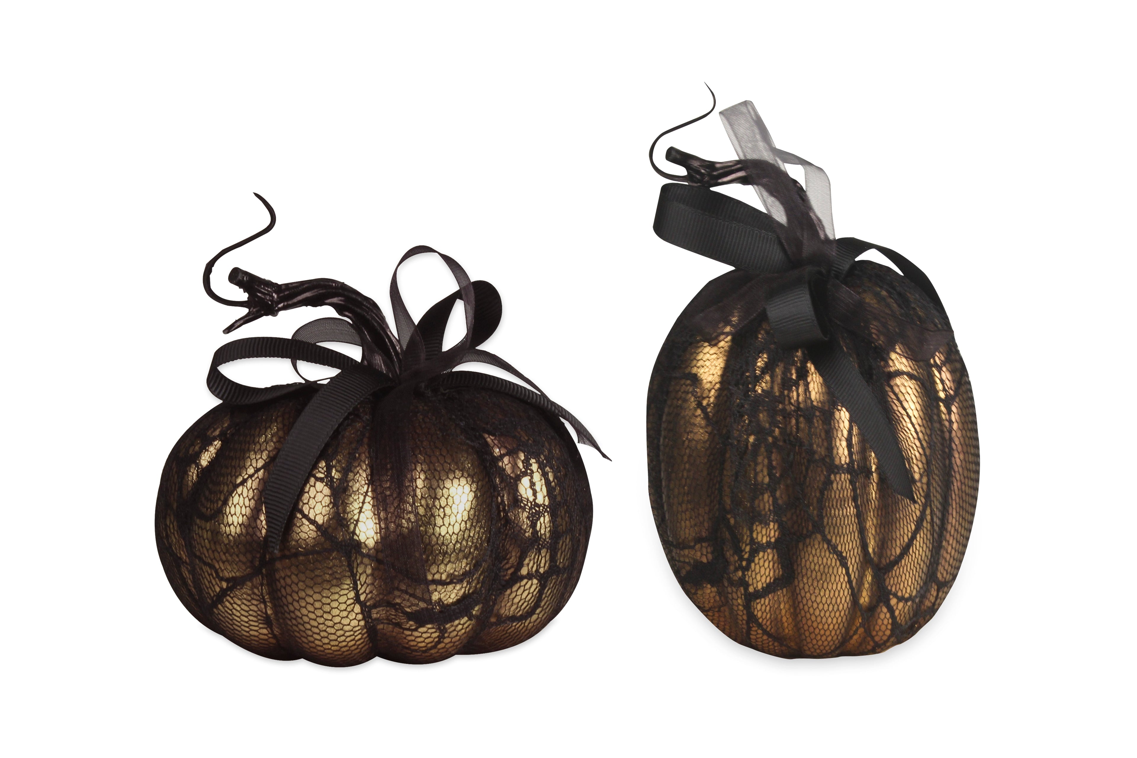 Gold and Lace Pumpkins
