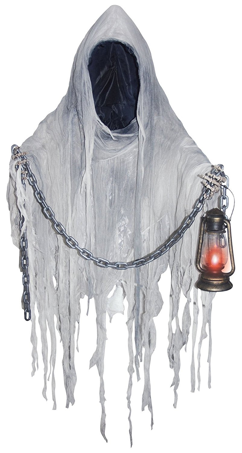Grim Reaper with Flickering LED Lantern