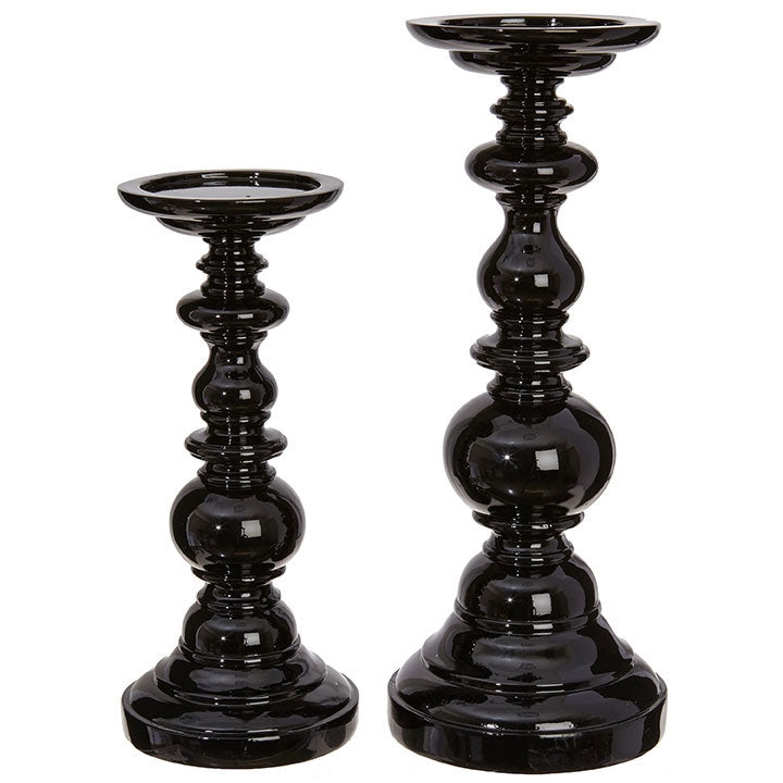 Black Candle Holders