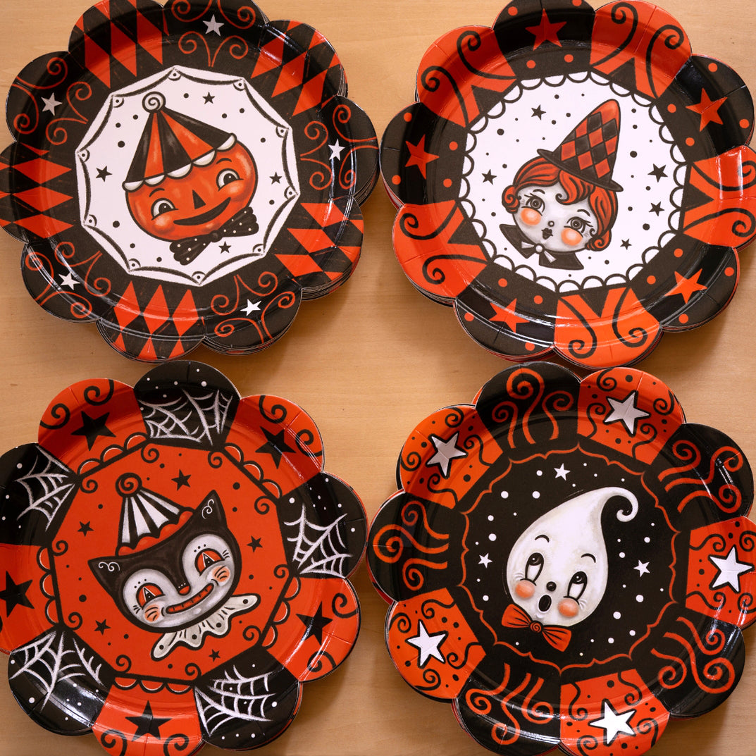 Johanna Parker Halloween Witch Paper Party Plates