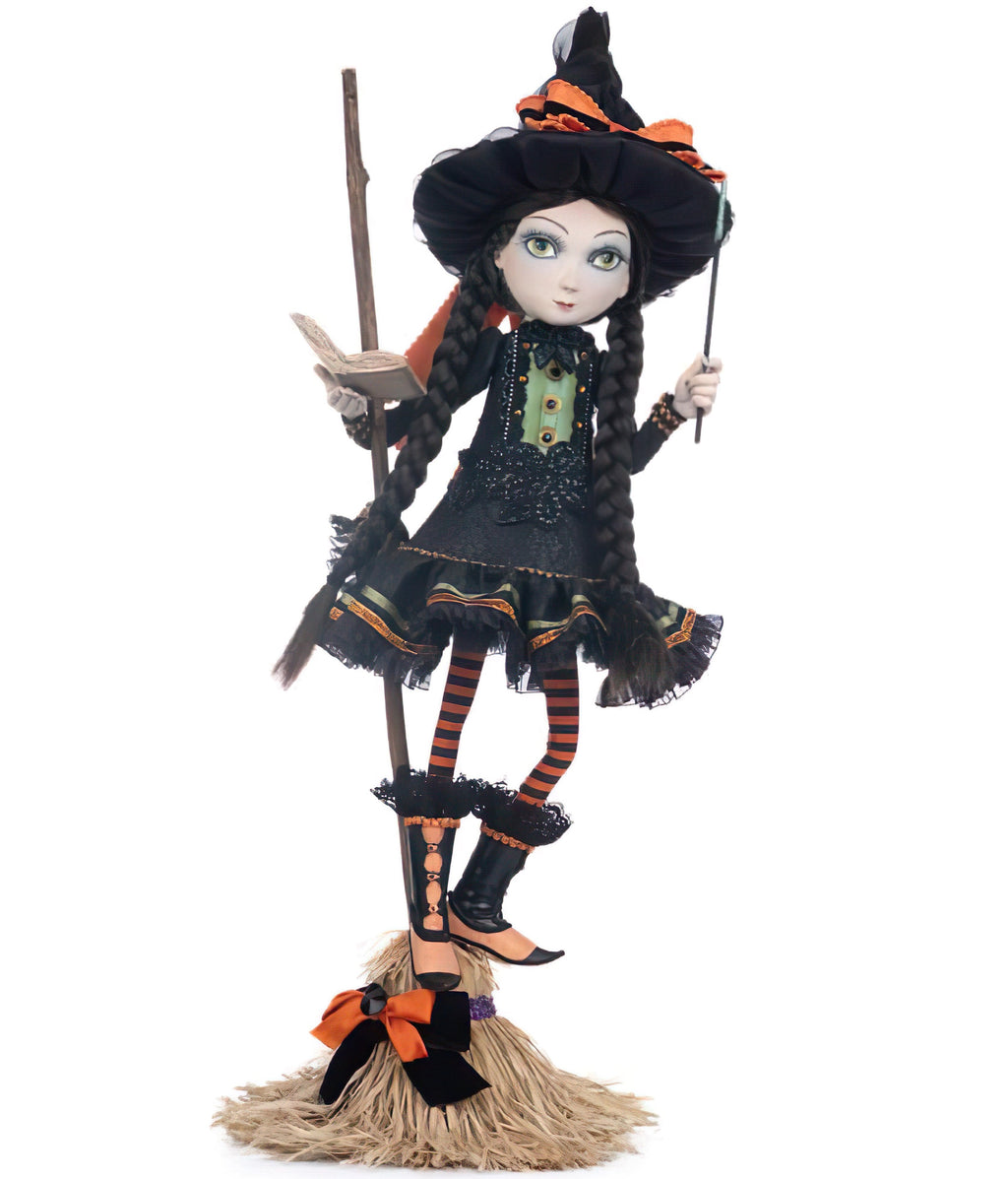 Katherine's Collection Hilary Blackroot Witch on Broom