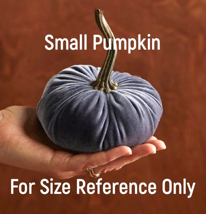 "Velvet Pumpkin, Slate Blue"