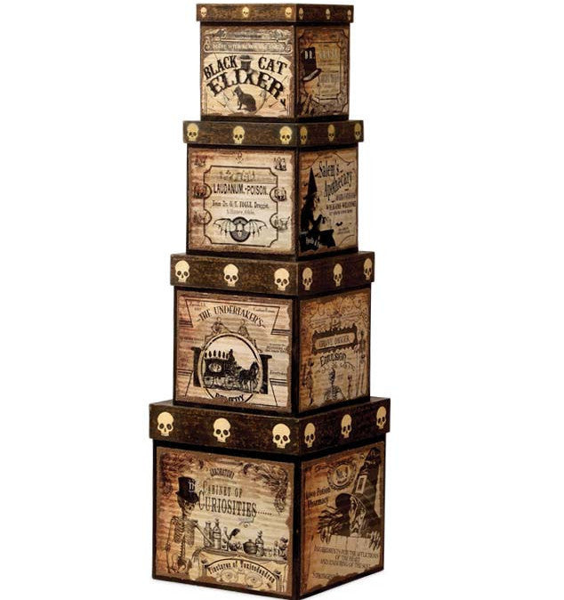 Halloween Apothecary Nesting Boxes