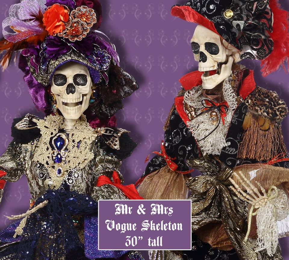 "Vogue Skeleton Couple - 30"""