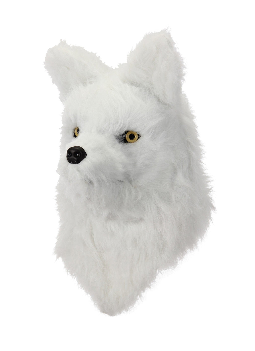 White Fox Mask with Moving Mouth