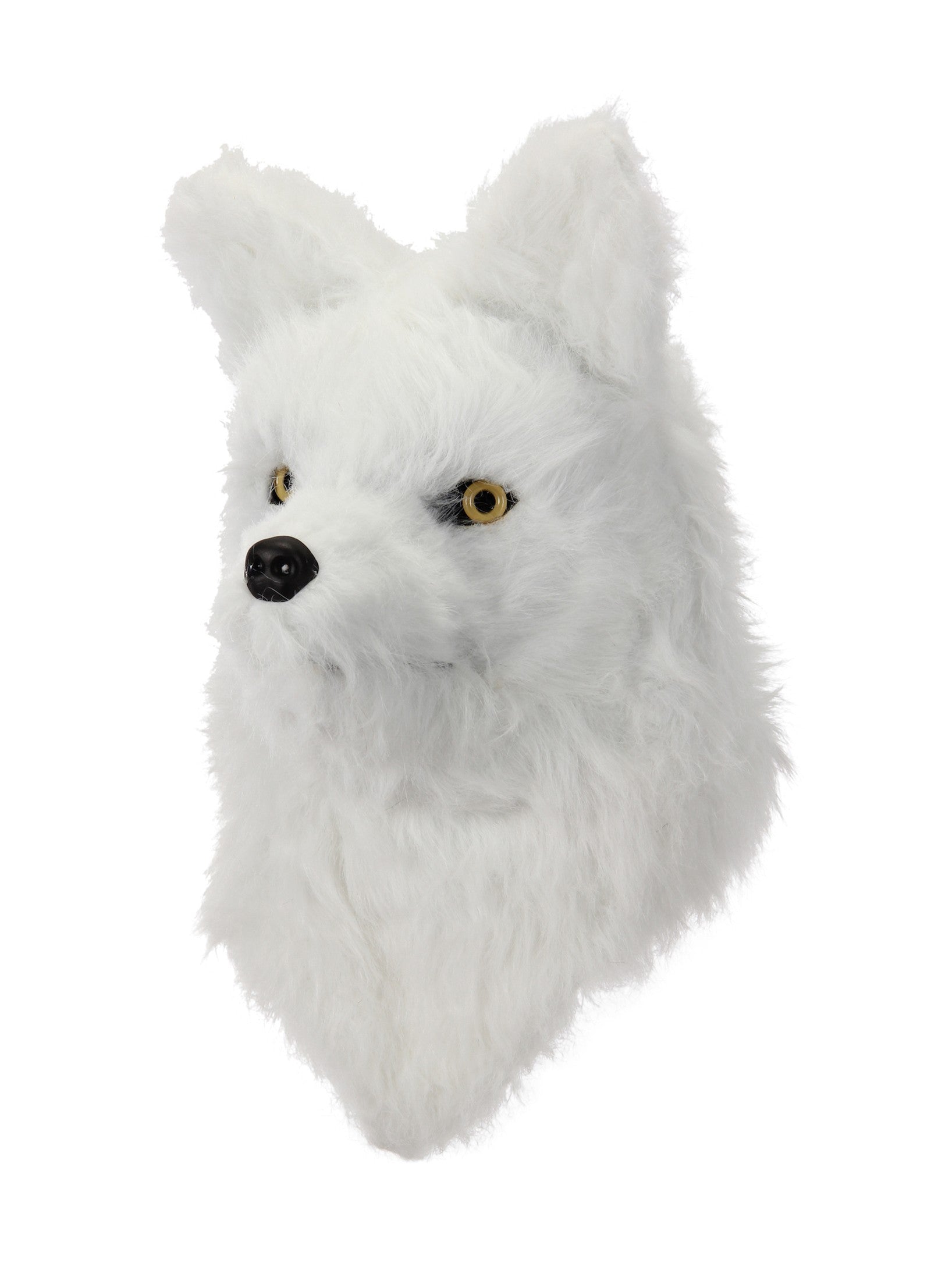 White Fox Mask with Moving Mouth