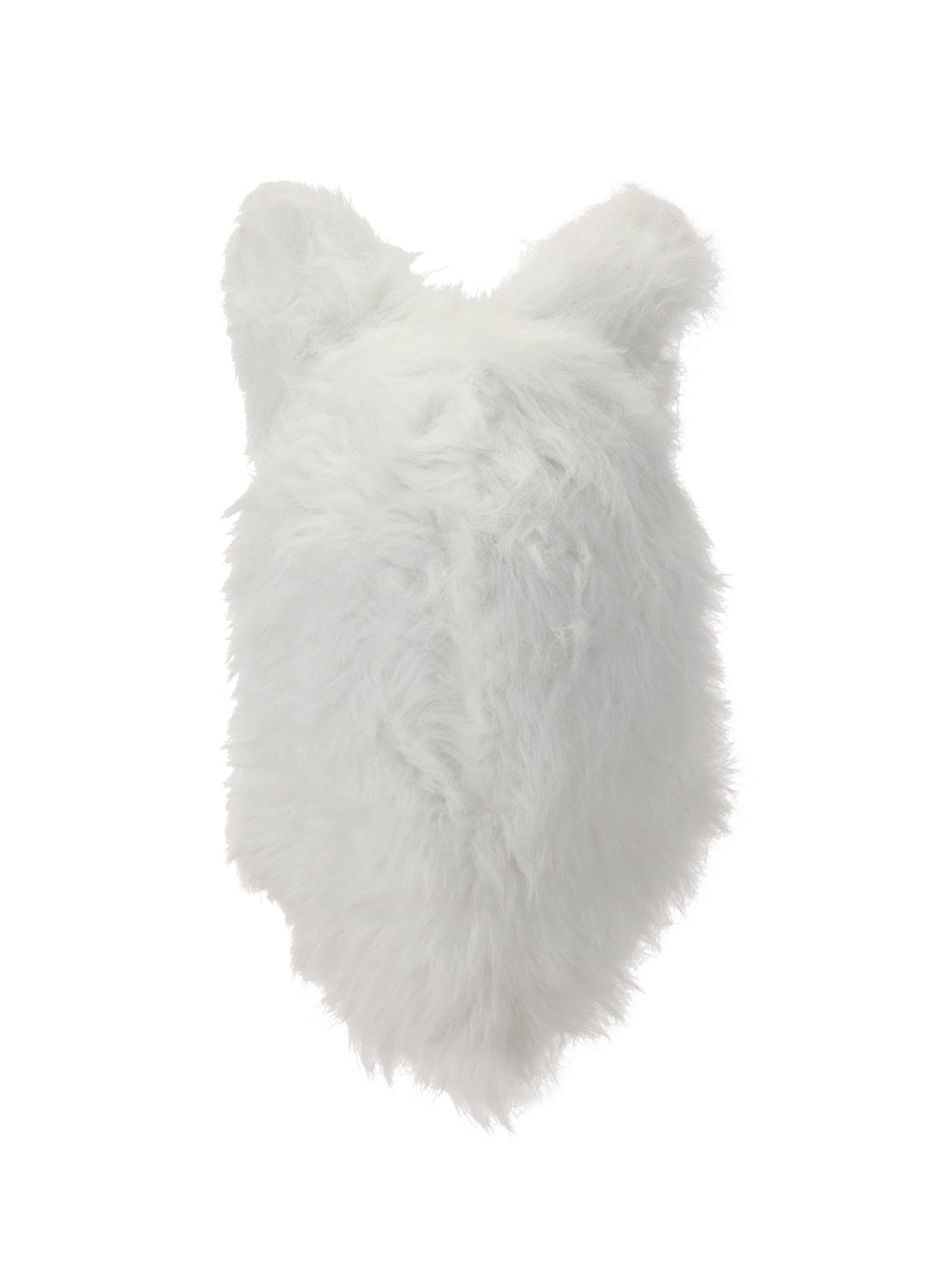 White Fox Mask with Moving Mouth